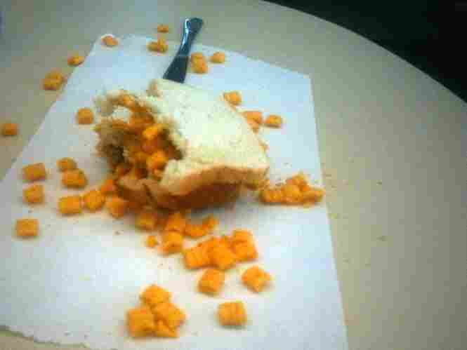 Half-eaten sandwich